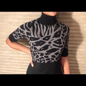 Mock turtle neck sweater